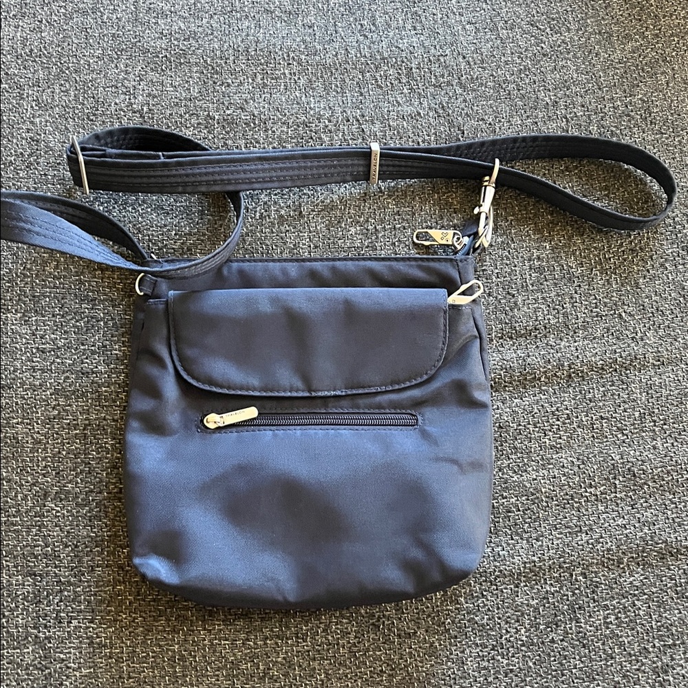 Travelon Navy Crossbody Bag with Adjustable Strap